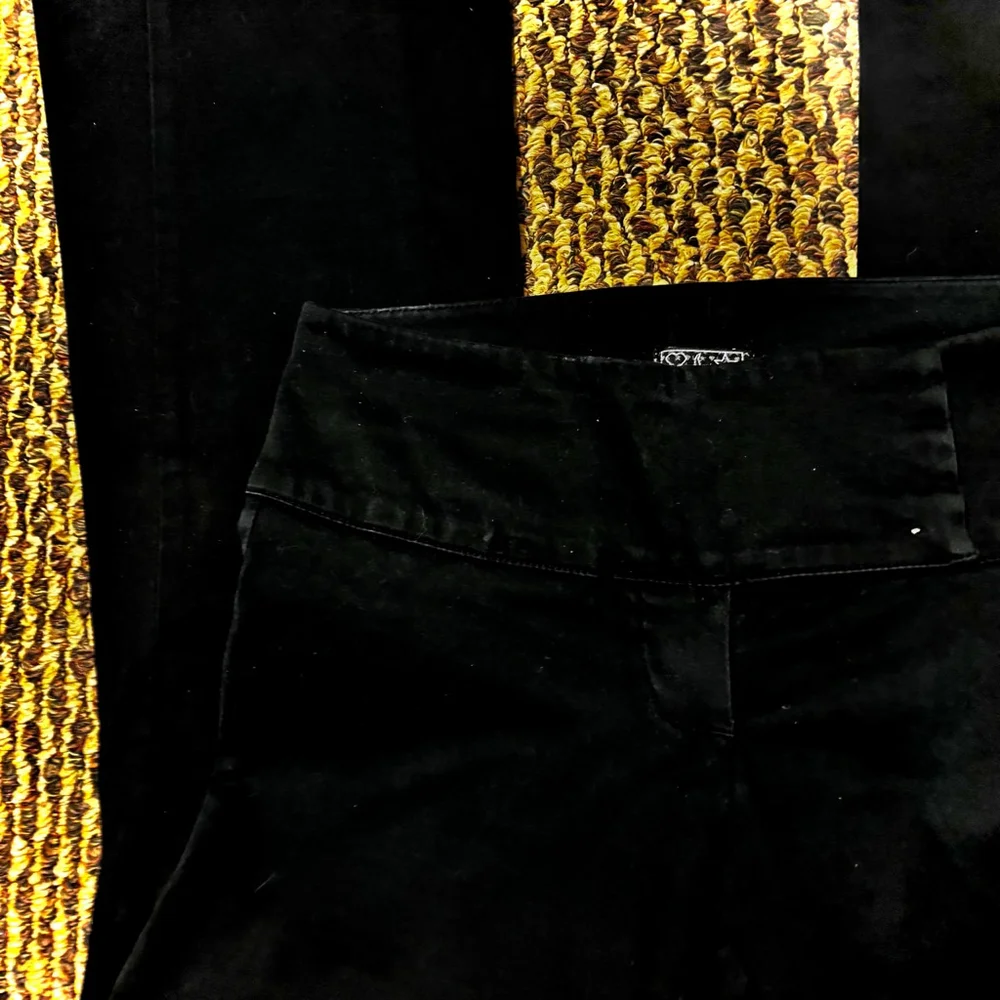 Vintage Low Rise Rampage Black Boot Cut & Flare Pants 0 - Picture 7 of 11